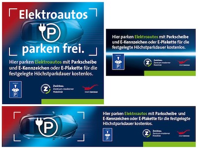 Aufkleber für Parksäulen